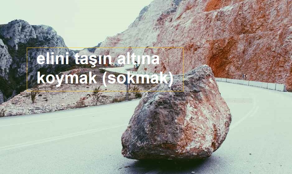 elini ta n alt na koymak sokmak BilginCin